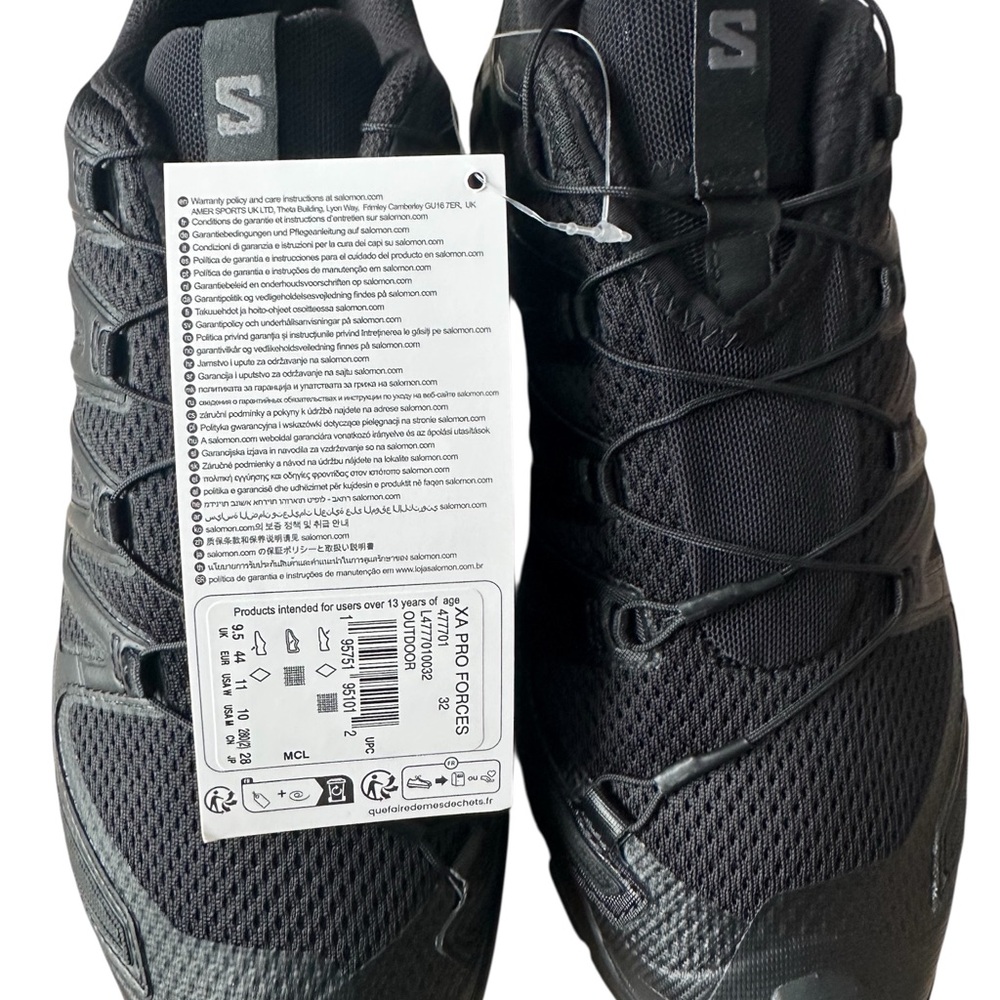 Salomon XA Pro Forces Black Phantom Men’s Trail Running Shoes M10 - Picture 3 of 6